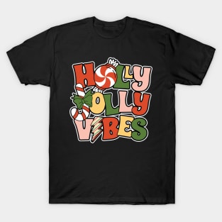 Holly Jolly Vibes Christmas Gift T-Shirt